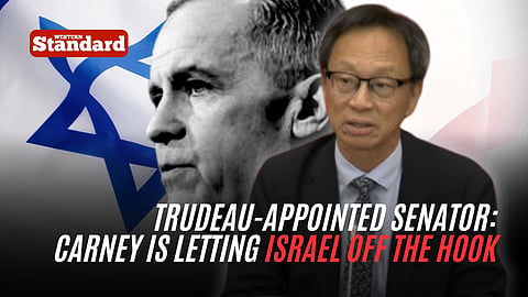 Trudeau-appointed senator:
carney is letting Israel off the hook