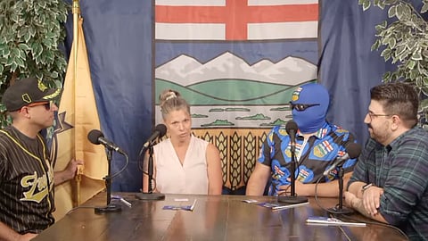 A screenshot from a segment the Alberta independence telethon held to raise money for referendum TPAs. 