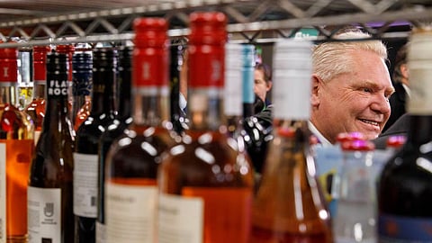 Doug Ford signs new alcohol sales agreement in Charlottetown P.E.I.