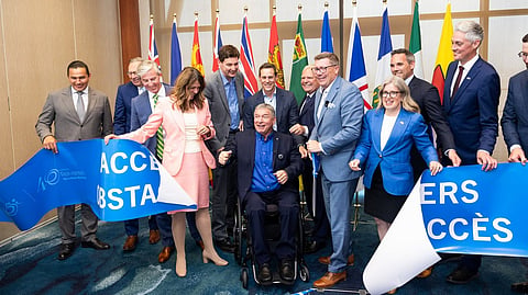 Doug Ford joined other Premiers to sign an improved accessibility agreement