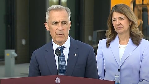 Prime Minister Mark Carney and Alberta Premier Danielle Smith announced new housing measures in Red Deer on Wednesday