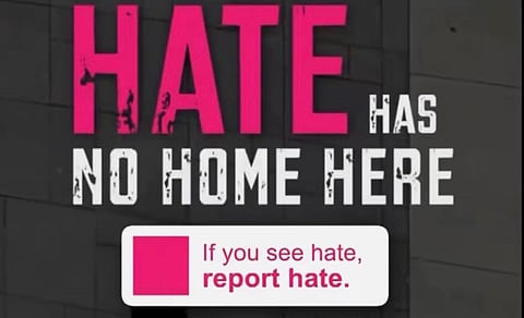 A screenshot of the Edmonton Police Service's post calling for individuals to report online "hate" comments. 