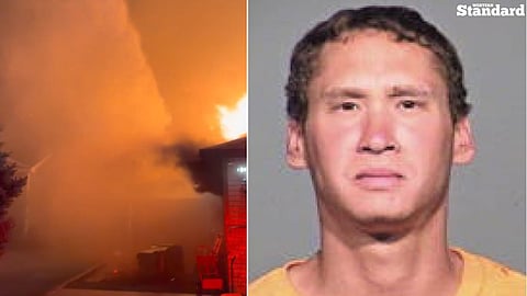 Aaron Farinacci has been arrested on suspicion of first-degree arson in connection with one of three wildfires near Spokane, Washington