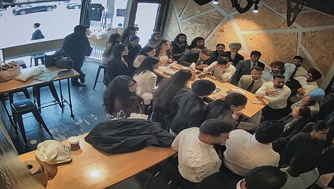 Over 30 people packed into the small restaurant on Saturday over the long weekend