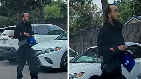 Police released this photo of the man who appears to have been the stabber, and who remains at large