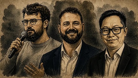 David Parker, Cameron Davies, and Apollo Chung