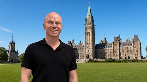 Liberal candidate Braeden Caley, who is running in Monday’s North Vancouver–Capilano federal byelection.