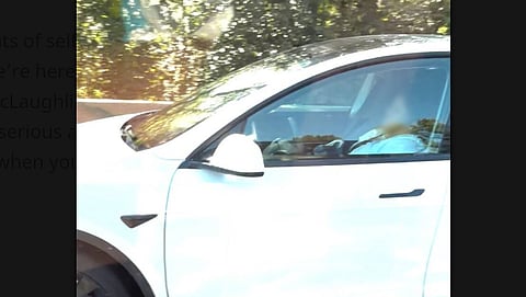 B.C. driver fined after witnesses catch her sleeping behind wheel of Tesla