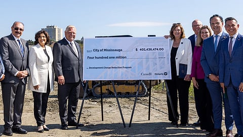 Ford announced Thursday $400 million for the City of Mississauga through the provincial-federal Development Charge Reduction Program.