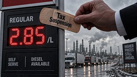 Gas tax with band aid