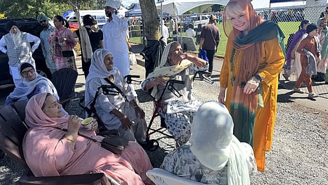 Photo posted by Kerry-Lynne Findlay from Sunday’s Nagar Kirtan at Gurdwara Kalgidhar Darbar Sahib, Abbotsford.
