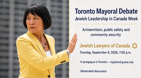 Mayor Olivia Chow will not attend tonight’s mayoral debate on antisemitism and public safety