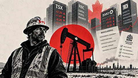 Oil worker with Big Banks