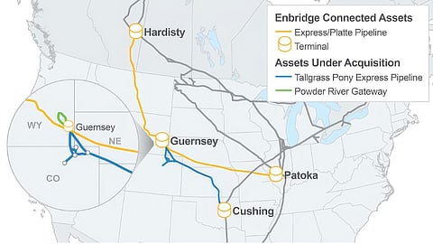 Enbridge buys $2.55 billion stake in U.S. Rockies pipeline network