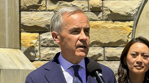 Carney speaking at pride flag raising ceremony