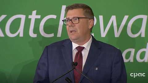 Saskatchewan Premier Scott Moe on September 14, 2026. 