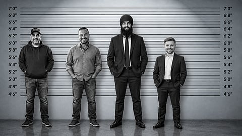 Four names the Western Standard asked about @thefindlayfiles. From left: Domenic Cinalli, Jonathan Ross, Nihaal Singh and Bryan Breguet. 