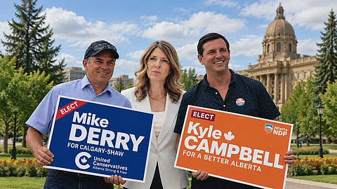 Danielle Smith, Kyle Campbell, and Mike Derry
