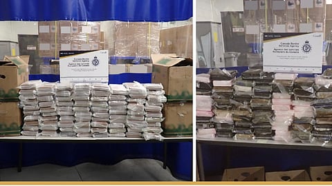 CBSA seizes more than 215 kg of suspected cocaine from trucks at Coutts border