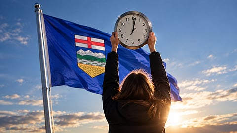 clock, AB flag