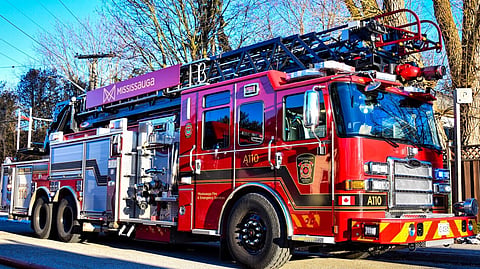 A Mississauga Fire Truck