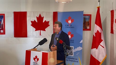 Thomas Lukaszuk announces Forever Canadian will now be classified as a third party advertiser under Elections Alberta's rules