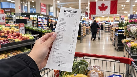 Grocery receipt