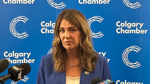 Premier Danielle Smith on September 22, 2026. 
