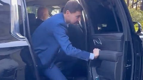 Eby arrives at Government House