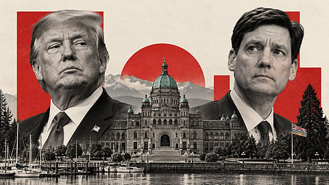 Donald Trump and David Eby