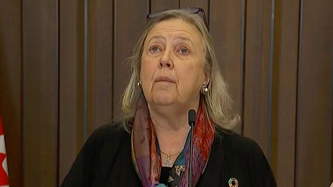 Green Party leader Elizabeth May. 