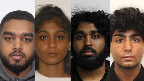 Stephen Prakash Consala, Akshaya Srikanthan, Sammy Shaik, and Janoj Dhayabaran face a combined 57 charges related to the bust.