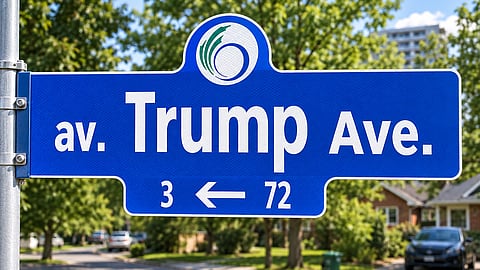 Trump Avenue in Ottawa