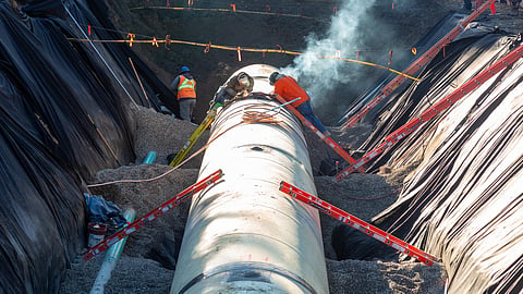 Bearspaw south feeder main repairs in Calgary