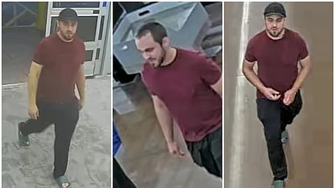 Images of Shawn Thompson captured on CCTV cameras