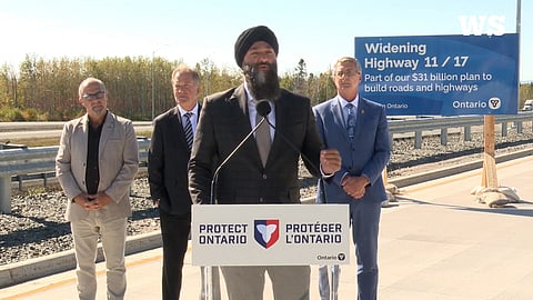 Transport Minister Prabmeet Sarkara announced the construction Monday 
