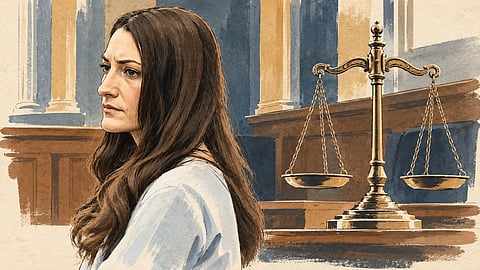 Lindsay Clancy and Scales of Justice