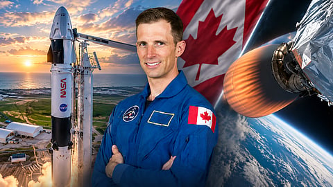 Alberta-born astronaut Joshua Kutryk has officially left Earth, blasting off Thursday morning on his first mission to space.