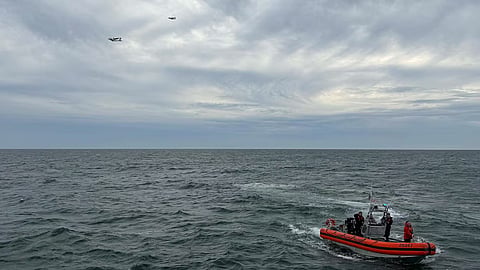 The U.S. Coast Guard suspended the search Sunday evening