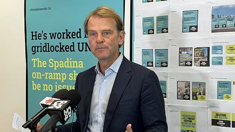 Chris Alexander dropped out of the Toronto mayoral race on Tuesday morning