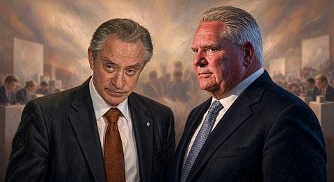 Former Postmedia CEO Paul Godfrey and Doug Ford
