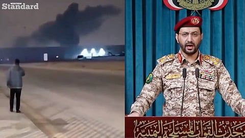 Offices belonging to senior executives at Saudi Aramco were struck by Houthi forces in an overnight attack that damaged the oil giant’s headquarters, as escalating regional hostilities continue to threaten oil supplies and push crude prices higher.