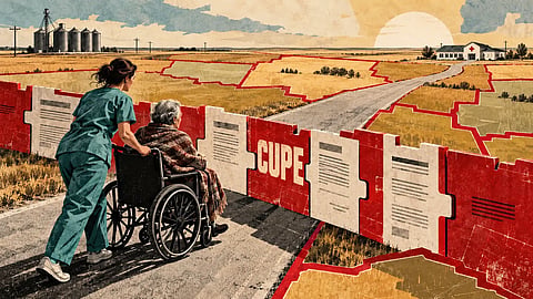 CUPE puts a wall around healthcare workers