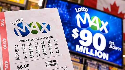 Lotto Max is offering a record $90-million jackpot for Friday's draw, marking the largest single lottery prize ever offered in Canadian history.