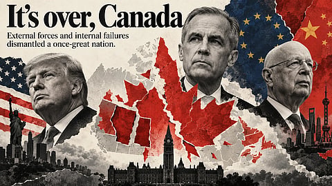 Donald Trump, Mark Carney, and Klaus Schwab