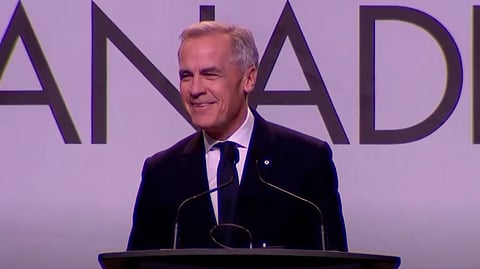 Prime Minister Mark Carney in Calgary on October 15, 2026. 