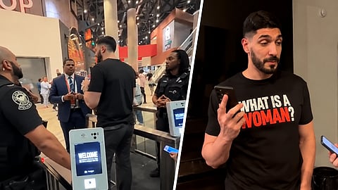 Former NBA player Enes Kanter Freedom says he was kicked out of a WNBA Finals game in Atlanta after refusing to move from his purchased seating area to a private luxury suite.