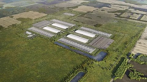 Rendering of Meta's Sturgeon County AI data centre. 