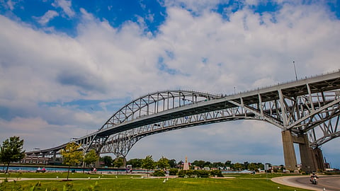 The Blue Water Bridge in Sarnia