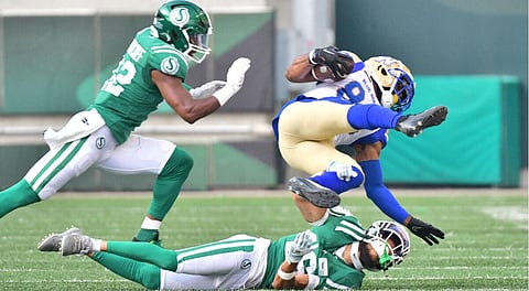 Riders stun Bombers 32-30 in overtime in Labour Day Classic